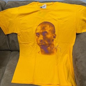 LA LAKERS KOBE BRYANT 81 POINTS COMMEMORATIVE EDITION T-SHIRT GOLD SIZE MED MENS